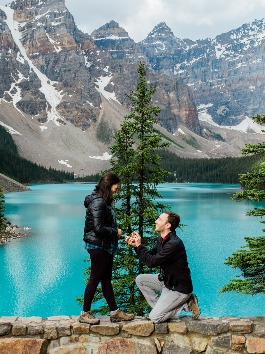 Moraine Lake Proposal Photographer